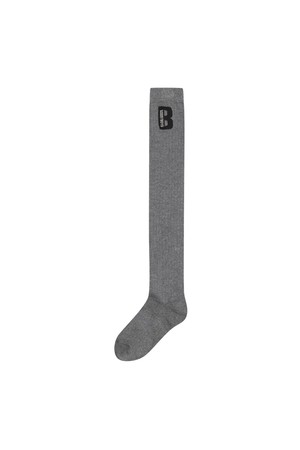 BB HERITAGE WOMEN LONG KNEE SOCKS_GREY_GREY-a