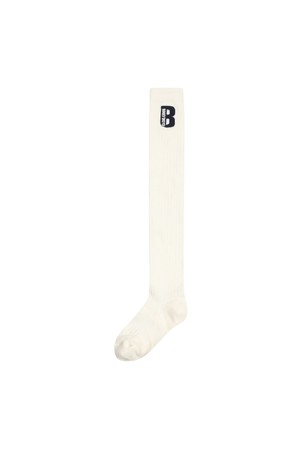 BB HERITAGE WOMEN LONG KNEE SOCKS_IVORY_IVORY-a