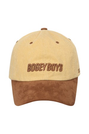 BB SUEDE BLOCKED UNISEX BALL CAP_YELLOW_YELLOW-a