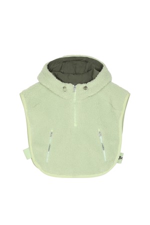 BB WARM LAYERED TEDDY ANORAK VEST_LIME_GREEN-a