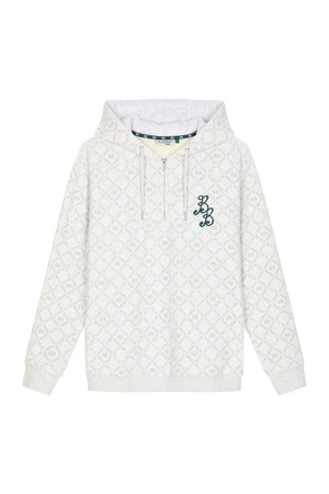 BB LOGO PATTERNED UNISEX HOODIE_GREY_GREY-a