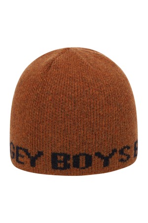 BB LOGO UNISEX KNIT BEANIE_BROWN_BROWN-a
