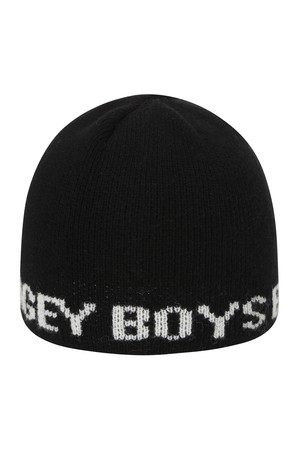 BB LOGO UNISEX KNIT BEANIE_BLACK_BLACK-a