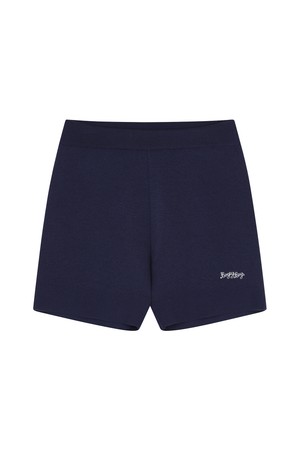 BB CASHMERE WOMEN JACQUARD SHORTS_NAVY_NAVY-a