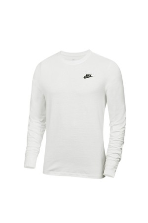 [나이키] 남성용 NSW 클럽 롱슬리브티 AR5193_100_WHITE-a