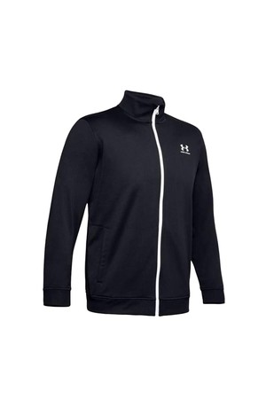 [언더아머] 남성 스포츠스타일 트리콧 재킷 1329293_002_BLACK-a