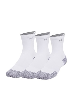 [언더아머] 벨로시티 런 쿠션 크루 삭스 3팩 1387043_101_WHITE-a
