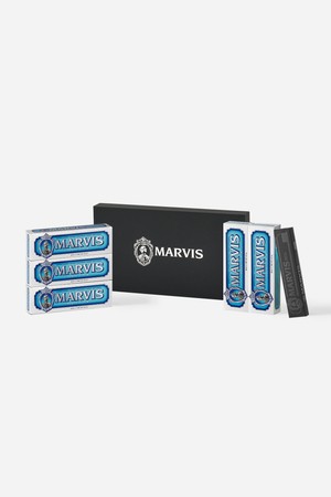 마비스 치약 아쿠아 5입 선물 세트 + 칫솔 증정(블랙)