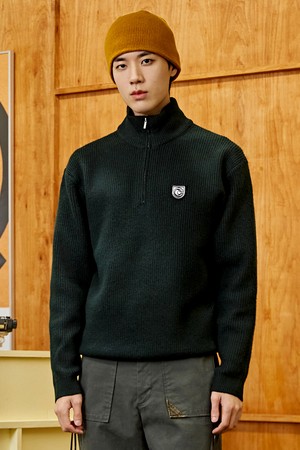 [커스텀어스] 캐시라이크 하프집업 하찌 풀오버 스웨터 CXS23WSPOB90