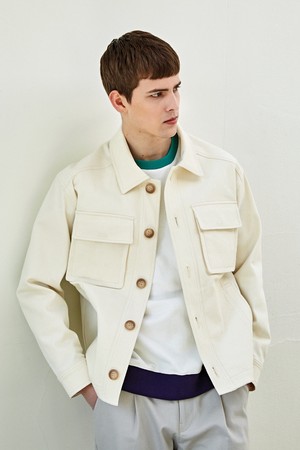 [커스텀어스] 와일드TWILL스판 트러커자켓 CXS23SWJK291