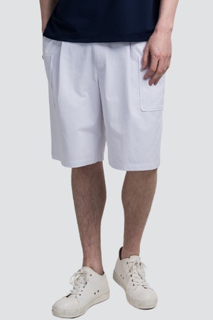 쿨터치 세미카고 핏 밴딩 하프팬츠 CXS25MWHP412 WHI