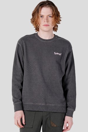 남자 유니크 숄더라인 피그먼트 스웻셔츠 CXS25FKMTA04 GRY