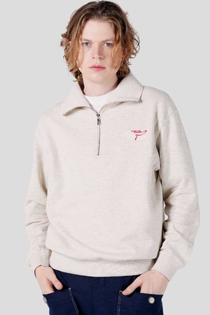 남자 로고자수 하프집업 스웻셔츠 CXS25FKKT918 OTM