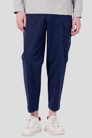 남자 허벅지절개라인 허리 E-BAND 세미 배기팬츠 CXS25FWPT912 NAV