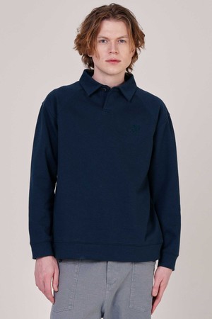 남자 드랍숄더 하트로고자수 겨울 카라티셔츠 CXS25WKKTB13 GRN