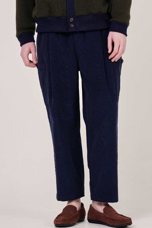 남자 16골 코듀로이 쎄미 와이드핏 허리E밴딩 겨울 팬츠  CXS25WWPTB08 NAV