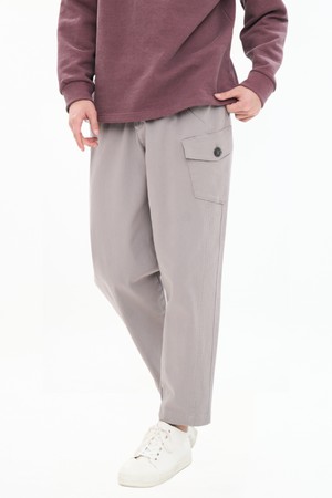 남자 허벅지절개라인 허리 E-BAND 세미 배기팬츠 CXS25FWPT912 GRY