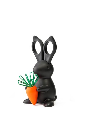 [퀄리디자인] 토끼 가위 당근 클립홀더