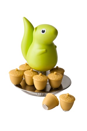 [퀄리디자인] 다람쥐 도토리 메모 자석