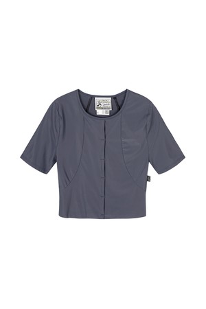 Cropped Cutout Yoga Top_CHARCOAL