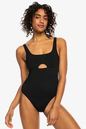 여성 블랙 원피스 수영복 (RE21BK098KVJ)