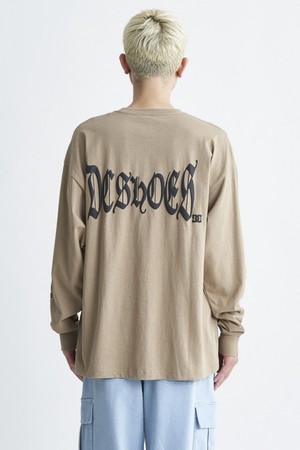 24 BLACK LETTER 롱슬리브 티셔츠 (DE11LT004BEG)