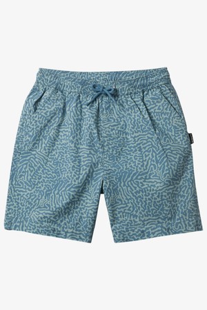 주니어 블루 패턴 워크숏 반바지 (KE21KP026BGE)