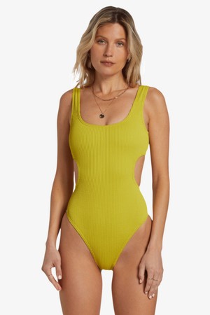 빌라봉 여성 그린옐로우 단색 비키니 원피스 (WE11BK112GHD)