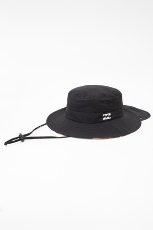 남성 블랙 조절 스트랩 서프 버킷 햇 (AE13HT262BLK)