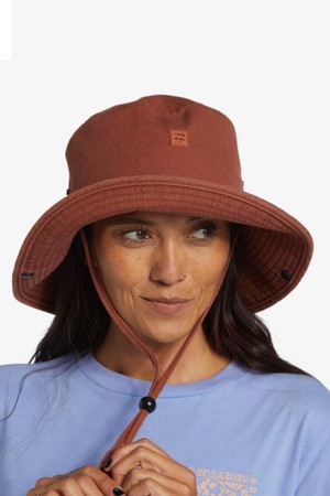 여성 레드브라운 ADIV 버킷햇 (WE13HT124CNS)