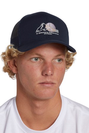 남성 네이비 ADIV 트러커 캡 모자 (AE13CP007DKB)