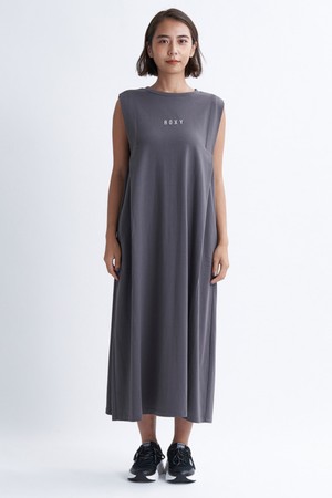 여성 차콜 아웃도어 실리브리스 롱 원피스 (RE21DR236BBK)