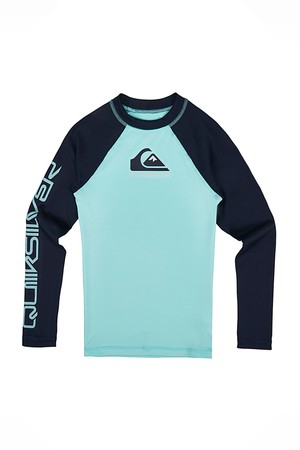 주니어 민트 긴소매 풀오버 래쉬가드 (KE21BR187LET)