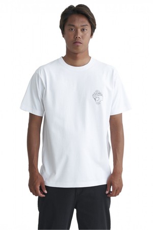 X BLANK CANVAS 남성 화이트 반팔 티셔츠 (QE21ST118WHT)