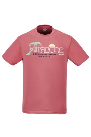 남성 핑크 시즌 그래픽 릴렉스 핏 반팔 래쉬가드 (AE21RE208HBS)