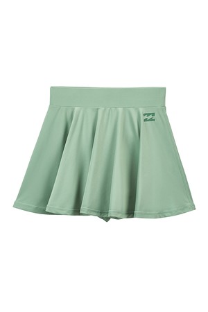 여성 그린 스커트 워터 레깅스 쇼츠 (WE21BS225GLB)