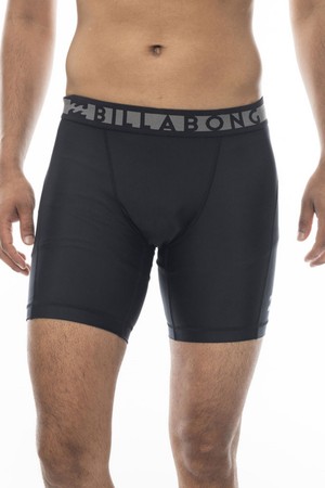 남성 블랙 레귤러 라이즈 핏 밴딩 워터스포츠 언더웨어 (AE11UD249BDR)