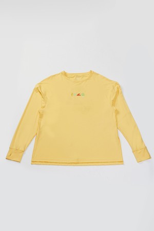 UPF50+ 올어바웃 솔 루즈 긴팔 래쉬가드 (RF21RS068YEL)