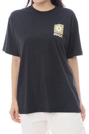 여성 SOLEIL BOX 루즈핏 반팔티 (VF11ST116BLK)