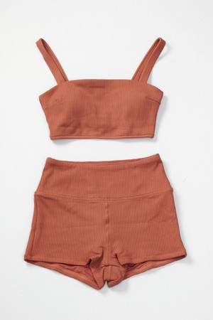 여성 와플 서프 비키니 수영복 (WF11BK063DKC)