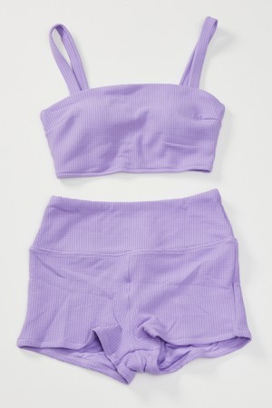 여성 와플 서프 비키니 수영복 (WF11BK063PRV)