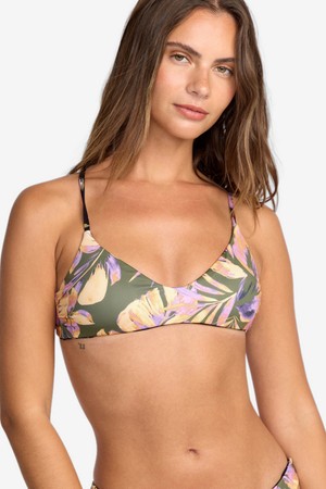 여성 DRIFTING COAST 리버시블 브라렛 비키니 탑 (WF31BE049GNR)