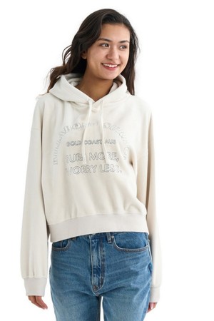 여성 LAZY DAZE LOOSE CROPPED 플리스 후디 (WF31HD087WCP)