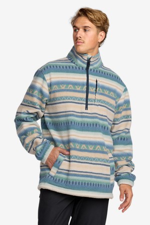 BOUNDARY MOCK 하프 집업 플리스 (AF31FH013SIB)