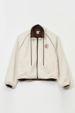 컬러 블록 플리스 자켓 (RF41JK067WHT)