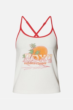 OCEAN WAVE TERRY 슬리브리스 탱크 탑 (RG21RE511WHI)