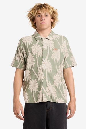 남성 PALM FALL 반팔 니트 셔츠 (VG11SH015GNB)