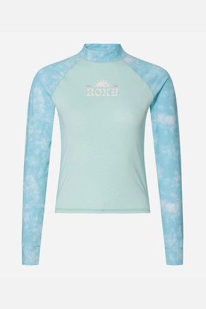 PRINTED MAGIC SUNSET 세미크롭 슬림핏 긴팔 래쉬가드 (RG21RS503TAN)