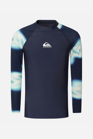 COMP LOGO 타이트핏 패턴 긴팔 래쉬가드 (QG11RS503KTP)
