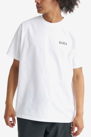 남성 BACK SIDE OE ARCH 반팔 래쉬가드 티셔츠 (VG11RS102WHT)